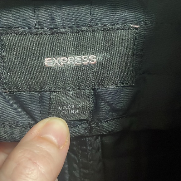 Express quilted trench coat, black - Picture 2 of 6